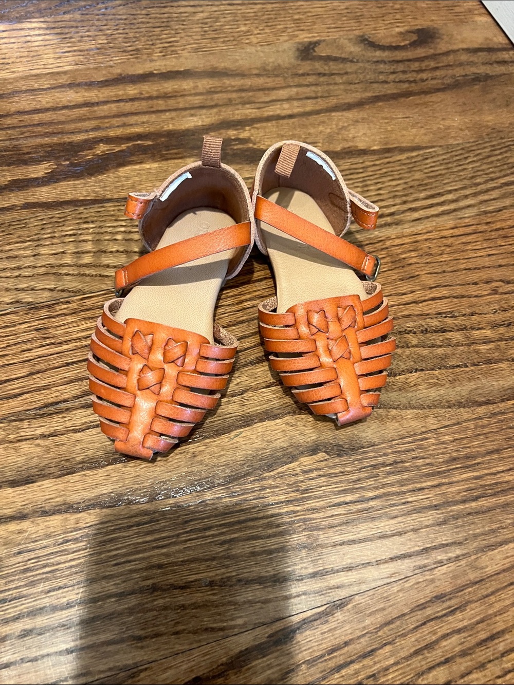 Girls' Tan Braided Huarache Sandals - Kids